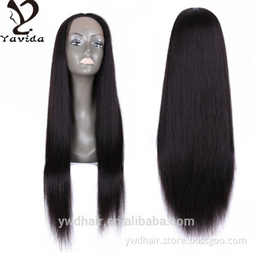 8-26inch Cheapest Full Lace Human Hair Wigs With baby hair Virgin Brazilian Straight Glueless Lace Front Wigs for black women